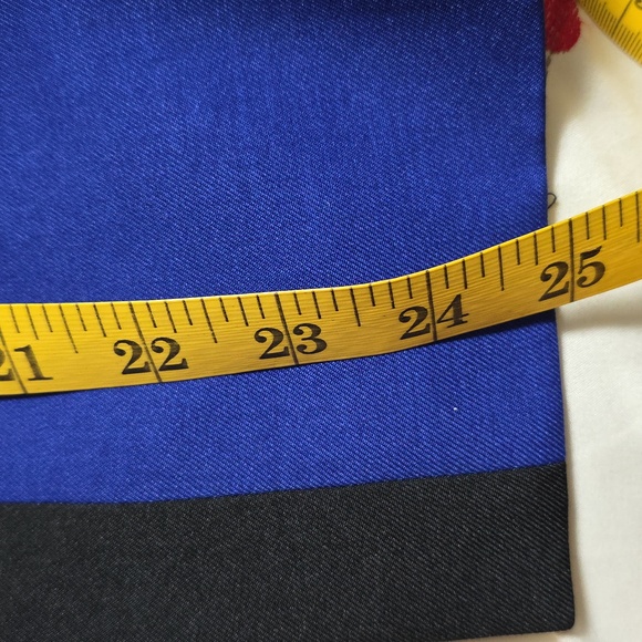 Jones of NY royal blue pants suit black lapels - Picture 12 of 14